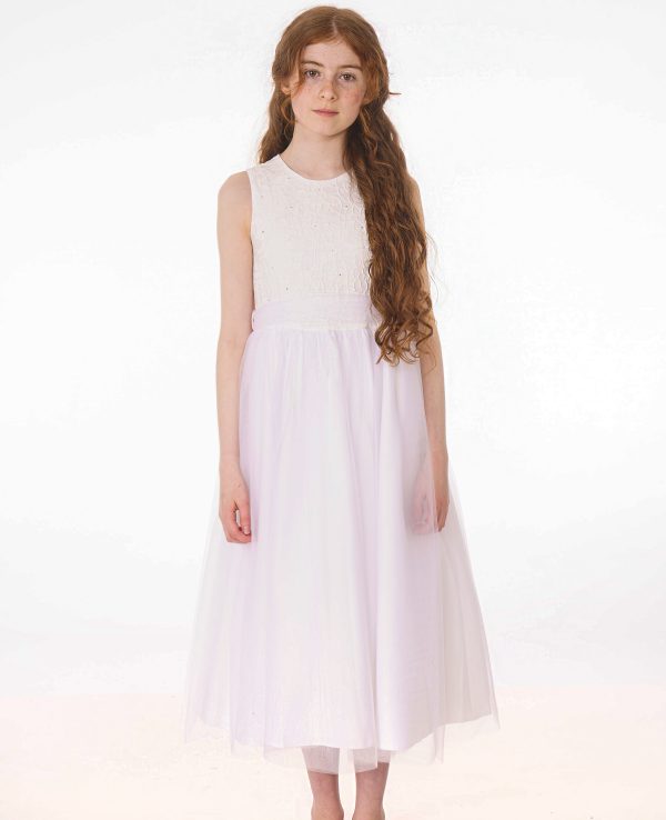 Communion Dresses Girls Eliza Dress in White