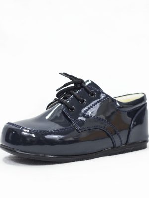 Boys Shoes Early Steps Navy Patent Royal Loafers