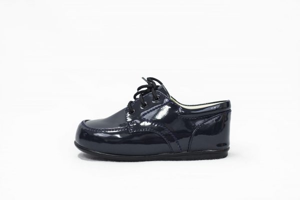 Boys Shoes Early Steps Navy Patent Royal Loafers