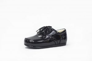 Early Steps Black Patent Royal Loafers