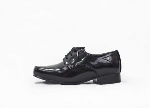 Boys Black Patent William Shoe