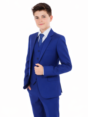 Boys 5 Piece Suit Blue Vivaki