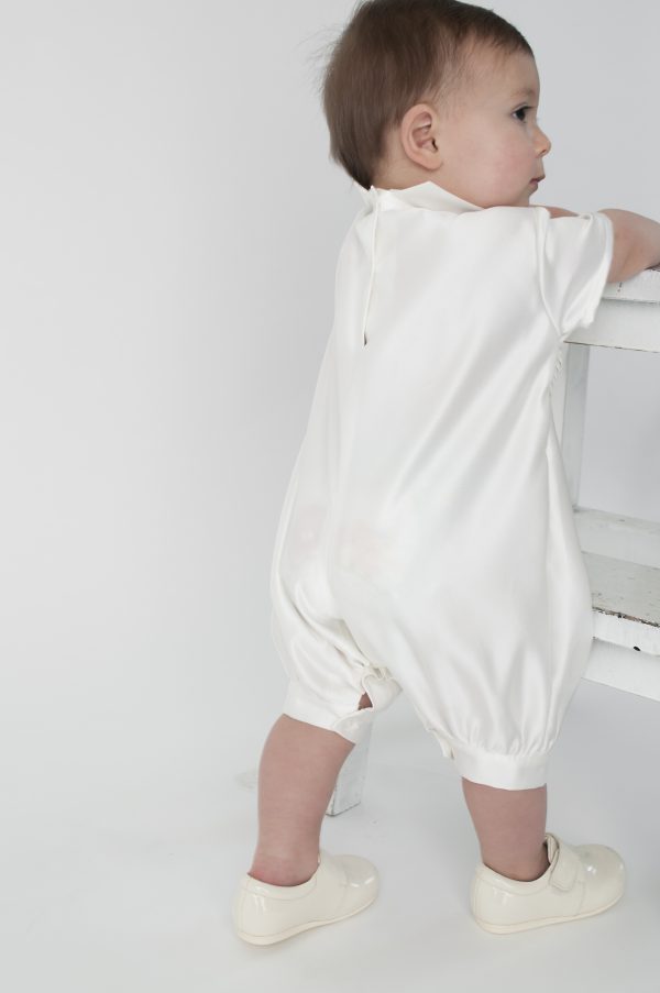 Baby Boys Suits Lucas Christening Romper in Ivory