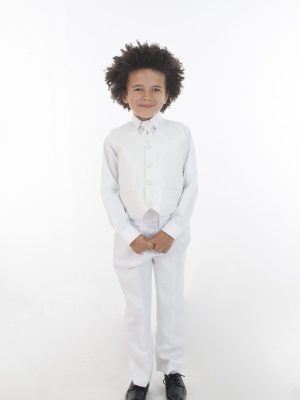 Boys 4 Piece Waistcoat Suits Boys 4 Piece All White Suit Philip
