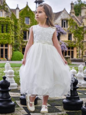 Communion Dresses Girls Ava Dress in Ivory