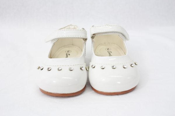 Girls Early Steps Girls White Patent Fairy Shoes
