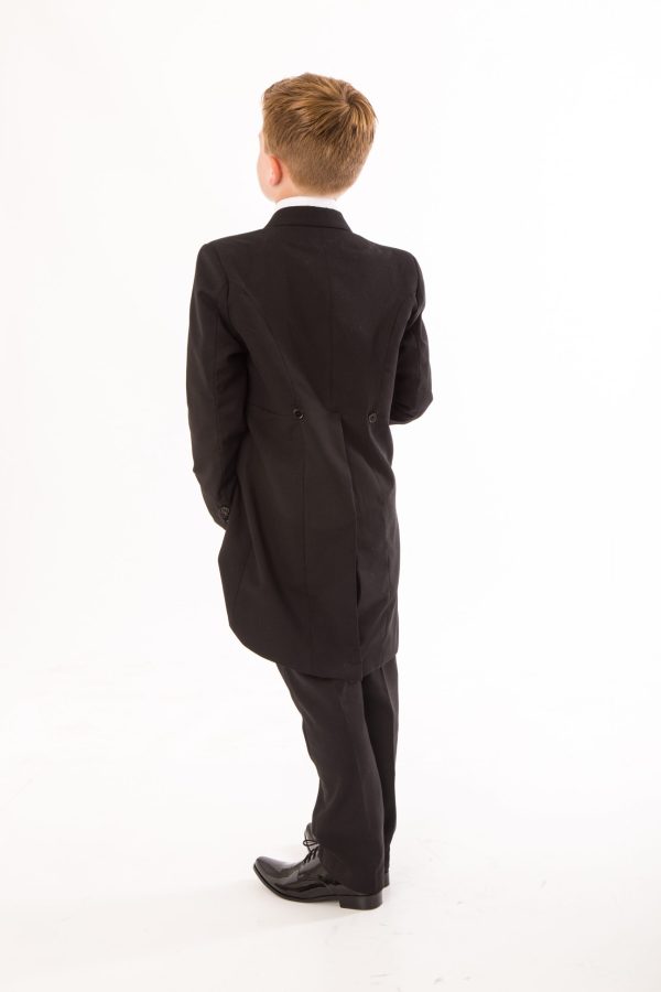 Boys 5 Piece Suits Boys 5 Piece Suit Black Tailcoat
