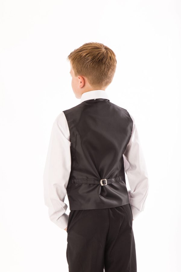 Boys Boys 5 Piece Suit Black Tailcoat