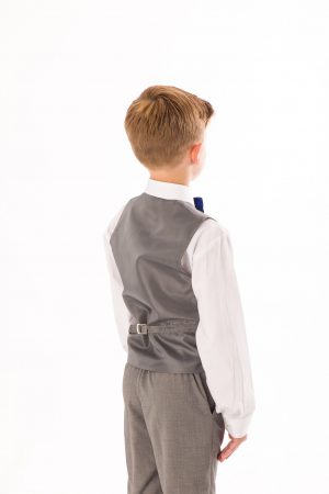 Boys 4 piece bow tie suit Grey