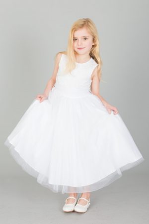 Girls white dress Eliza
