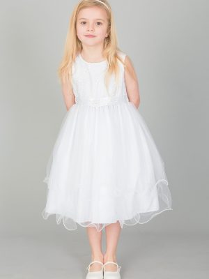 EXTENDED SALE Girls white dress Ava