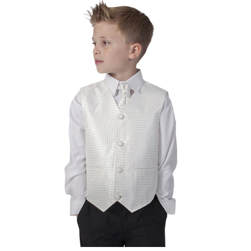 Baby Boys Suits Boys 4 Piece Suit Black With Ivory Waistcoat Philip