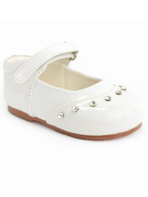 SALE Early Steps Girls White Patent Fairy Shoes