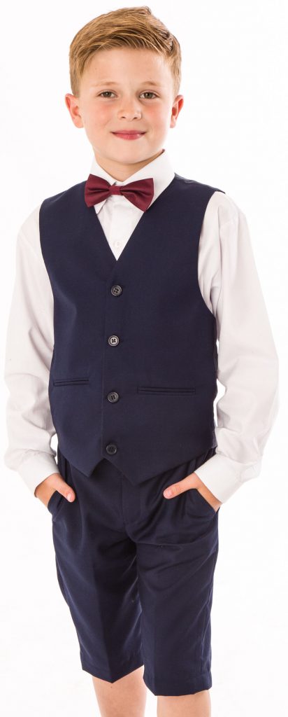 Boys 4 Piece bow tie suit Navy – Occasionwear for Kids