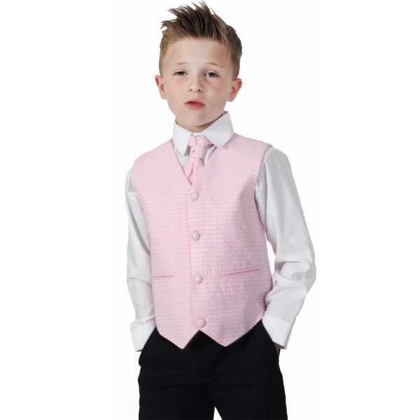 Boys 4 Piece Waistcoat Suits Boys 4 Piece Suit Black With Pink Waistcoat Philip