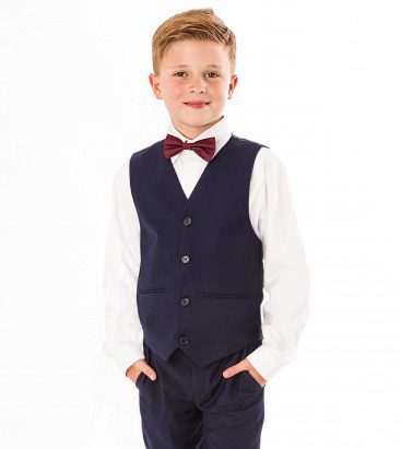 Boys 4 Piece bow tie suit Navy – Occasionwear for Kids