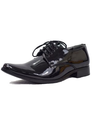 Shoes Boys Black Patent Derby Shoe