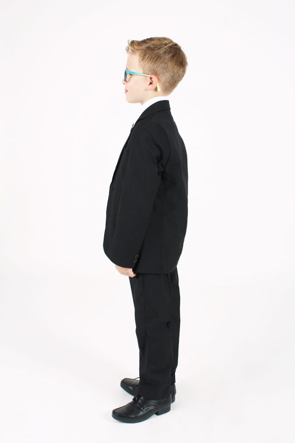 Boys 3 Piece Suits Boys 5 Piece Suit Slim Black