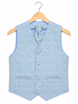 Boys Blue Waistcoat Henry