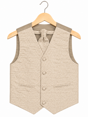 Boys Champagne Waistcoat Henry