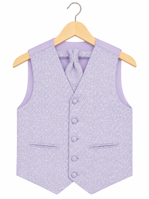 Boys Lilac Waistcoat Henry