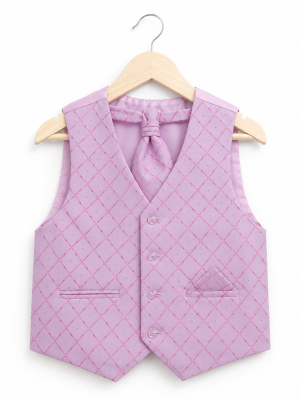 Boys Pink Waistcoat Alfred