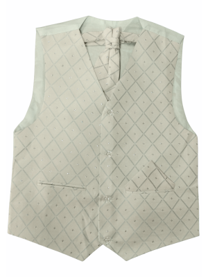 Boys 3 Piece Suits Boys Cream Waistcoat Alfred