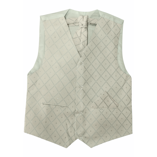 Boys 3 Piece Suits Boys Cream Waistcoat Alfred