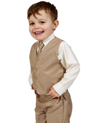 Baby Boys Suits Boys 4 Piece Suit Beige Romario