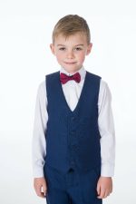 Baby Boys Suits Boys 4 Piece Suit Navy Romario with bow tie