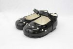 EXTENDED SALE Early Steps Girls Black Patent Fairy Diamond Shoes