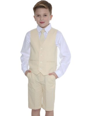 Baby Boys Suits Boys 4 Piece Suit Navy Romario with bow tie