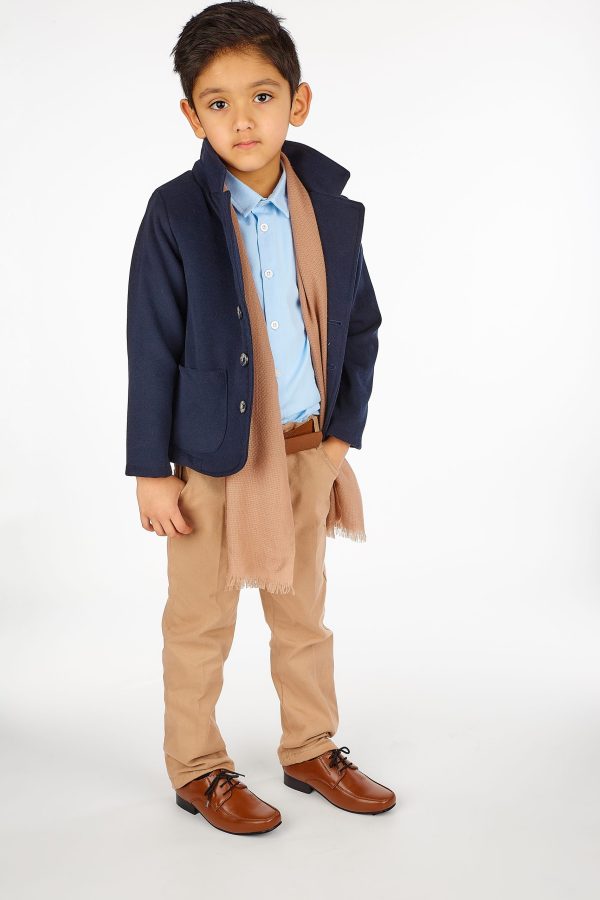 Boys 5 Piece Suits 5pc Boys Casual Outfit with Navy Blazer Suit