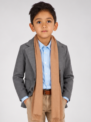 Boys 5 Piece Casual Outfit with Grey Blazer Suit
