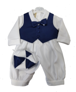 Baby Boys Suits 3 Piece Charlie Christening Suit In Navy
