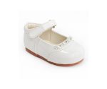 Girls Shoes Early Steps Girls White Patent Diamond Shoes