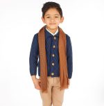 Boys 5 Piece Suits 5pc Boys Casual Outfit with Navy Cardigan