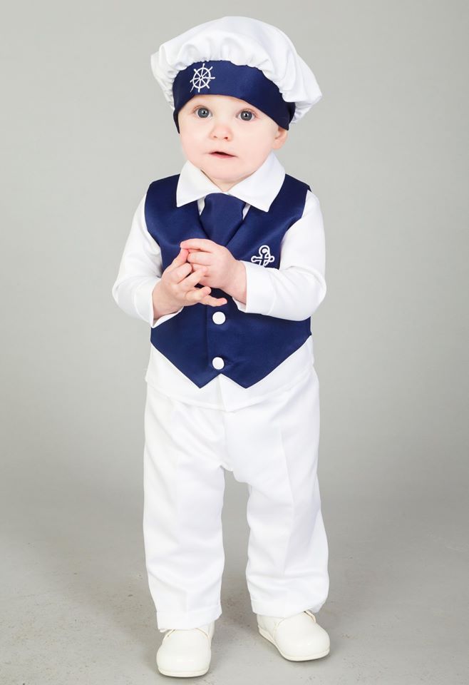 4 Piece Nelson Christening suit in Navy – Occasionwear for Kids