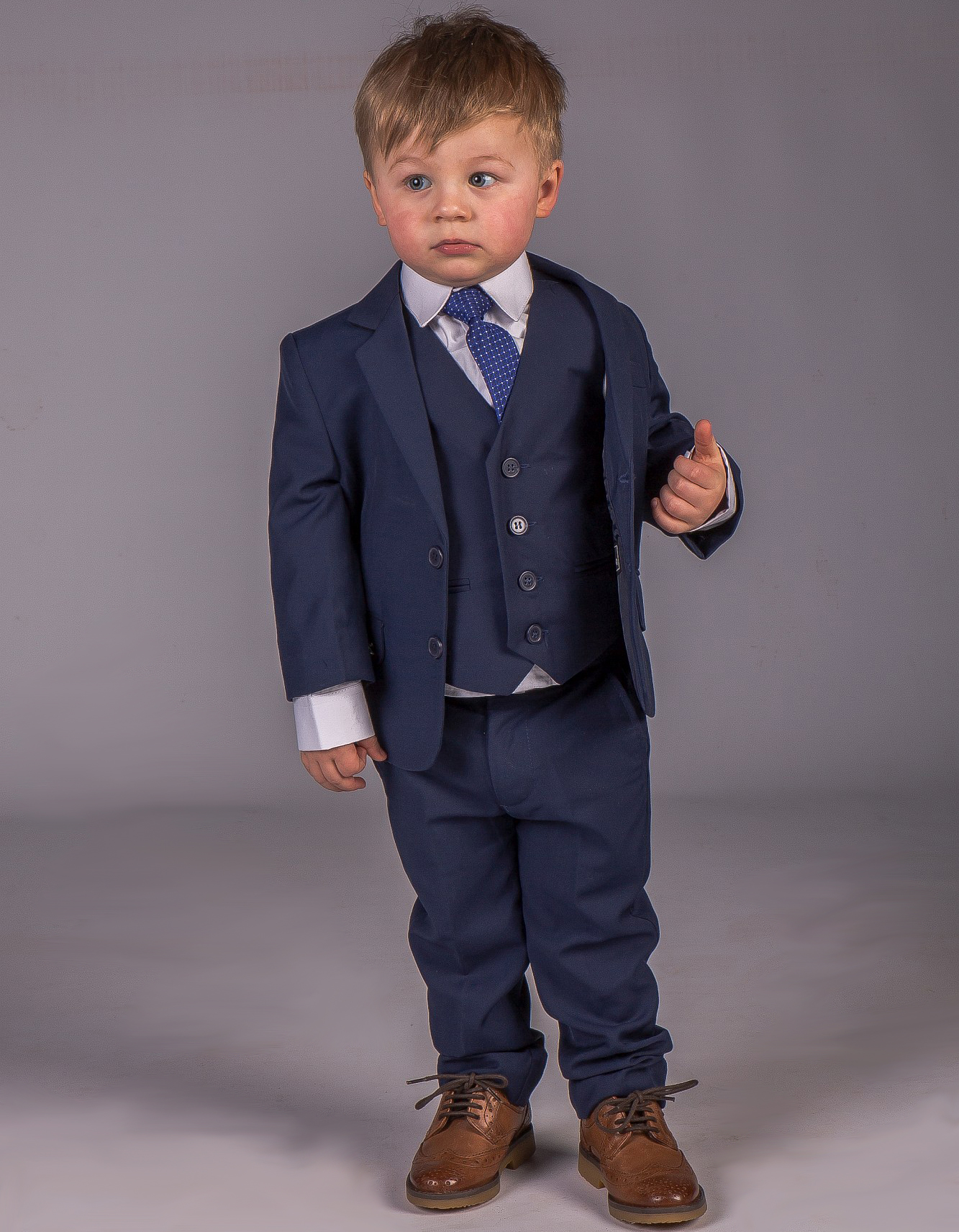 Boys Suits Grey 5 Piece Boys Wedding Suit Page Boy Party Ceremony Prom 9 Months to 14 Years 
