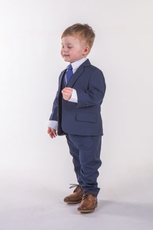 Boys 5 Piece Baby Boy Suit Royal Blue