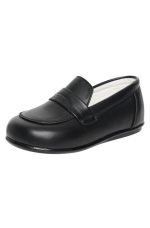 Boys Shoes Early Steps Matte Black Loafer Shoes