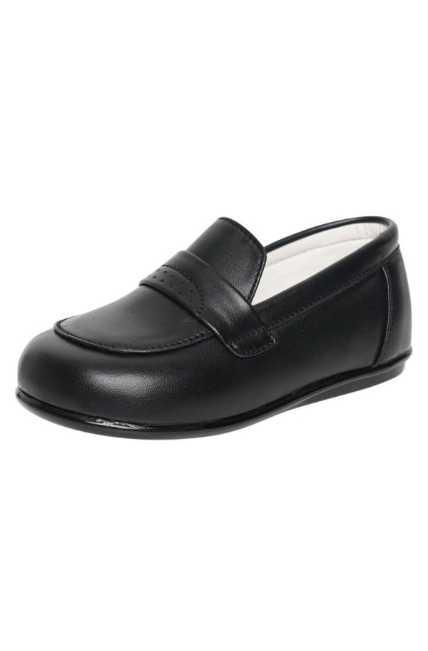 Early Steps Black Loafers 001