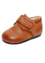 Boys Shoes Early Steps Matte Brown Strap Brogue Shoes