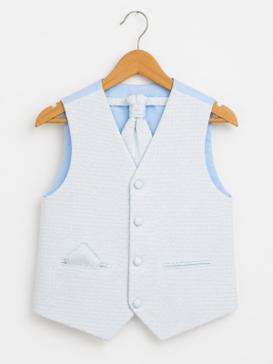 Boys Blue Waistcoat Philip