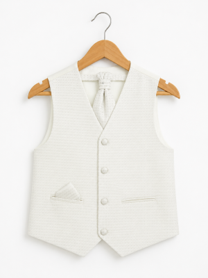 Boys Cream Waistcoat Philip