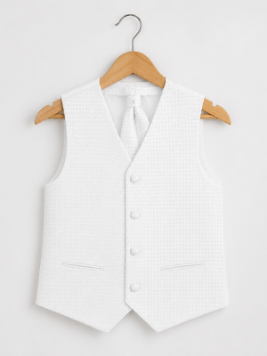 Boys White Waistcoat Philip
