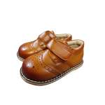 Boys Shoes Early Steps Matte Brown Strap Brogue Shoes