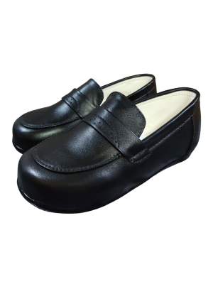 Boys Shoes Early Steps Matte Black Loafer Shoes