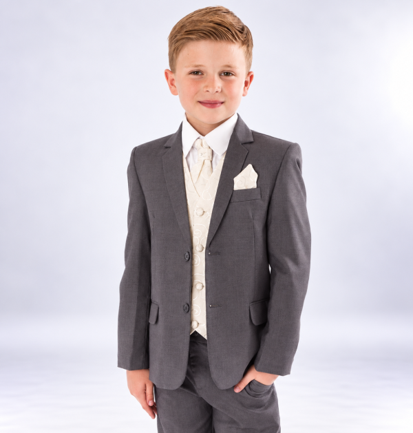 Smart Young Boy in a Formal Suit