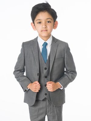 Baby Boys Suits Boys Grey Suit, 5 Piece Milano Mayfair – James